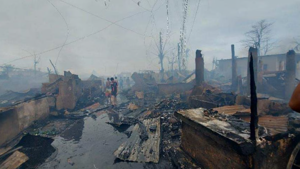 massive fire