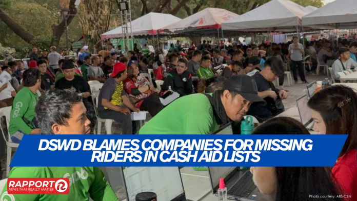 DSWD Blames Companies for Missing Riders in Cash Aid Lists
