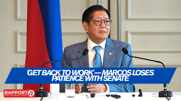 Marcos loses patience with Senate